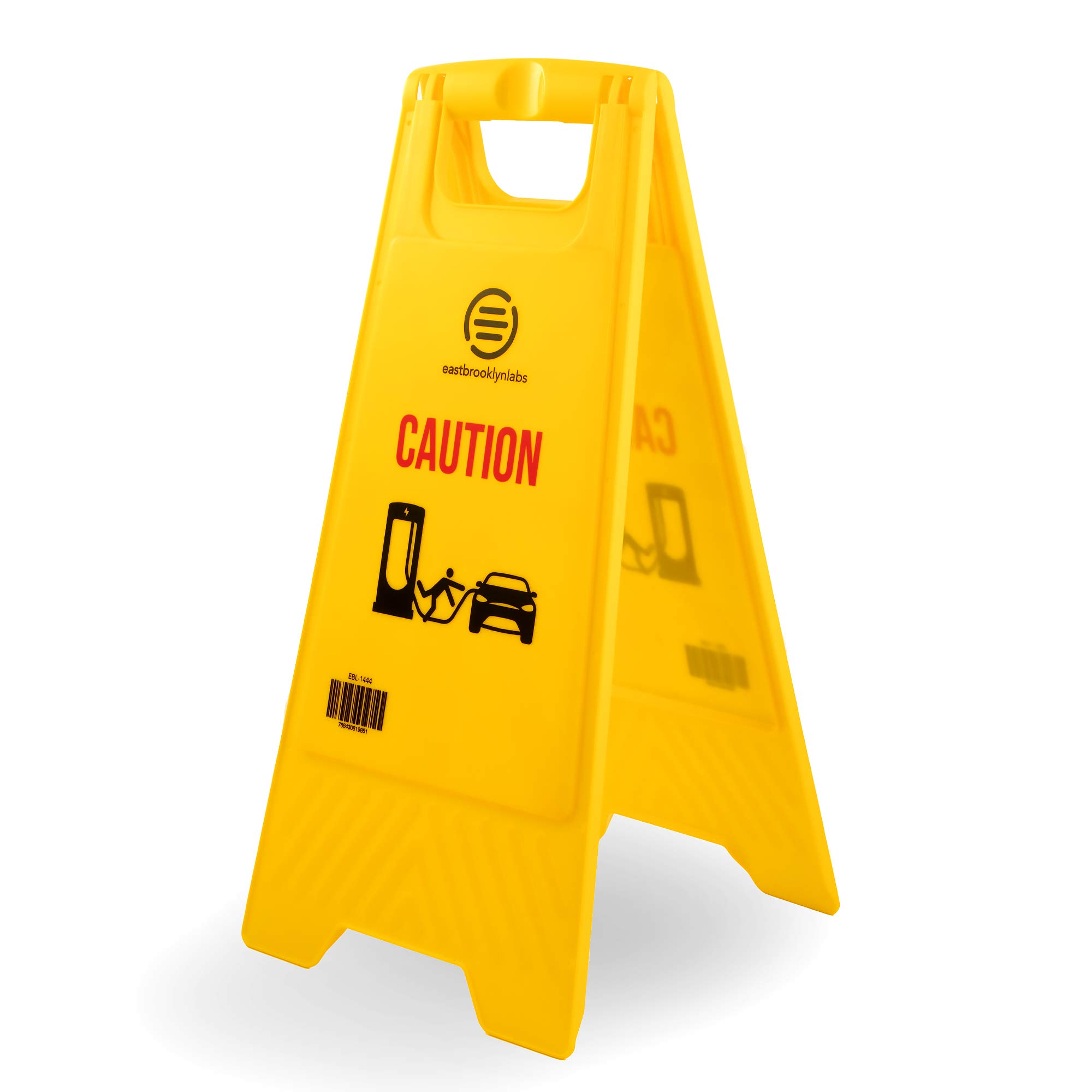EVC tesla caution sign
