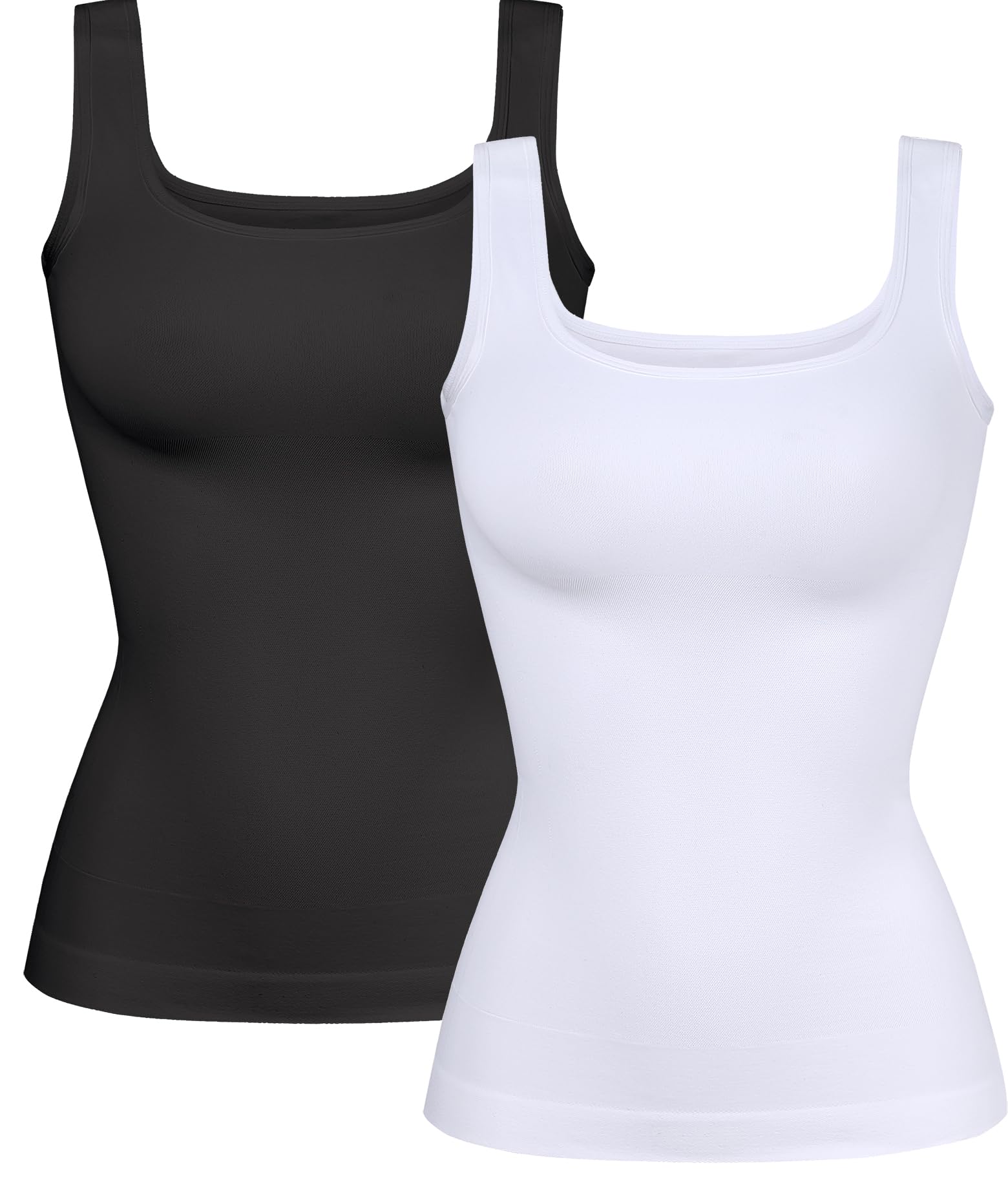 YIOIOIO Womens Shapewear Tank Top Square Neck Tummy Control Compression