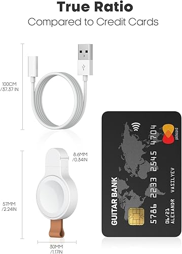 Miniatura 7 de Cargador USB C magnético portátil sin cable para Apple iWatch Ultra Se Series 9 8 7 SE 6 5 4 3, reloj de automóvil de carga rápida, accesorios