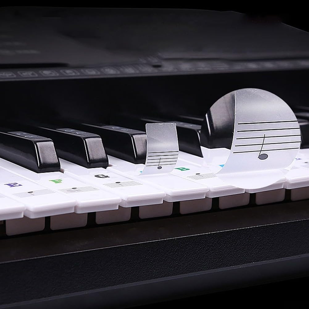 Autocollants pour clavier de piano avec 88/61/54/49/37 touches, faciles à enlever et à apprendre