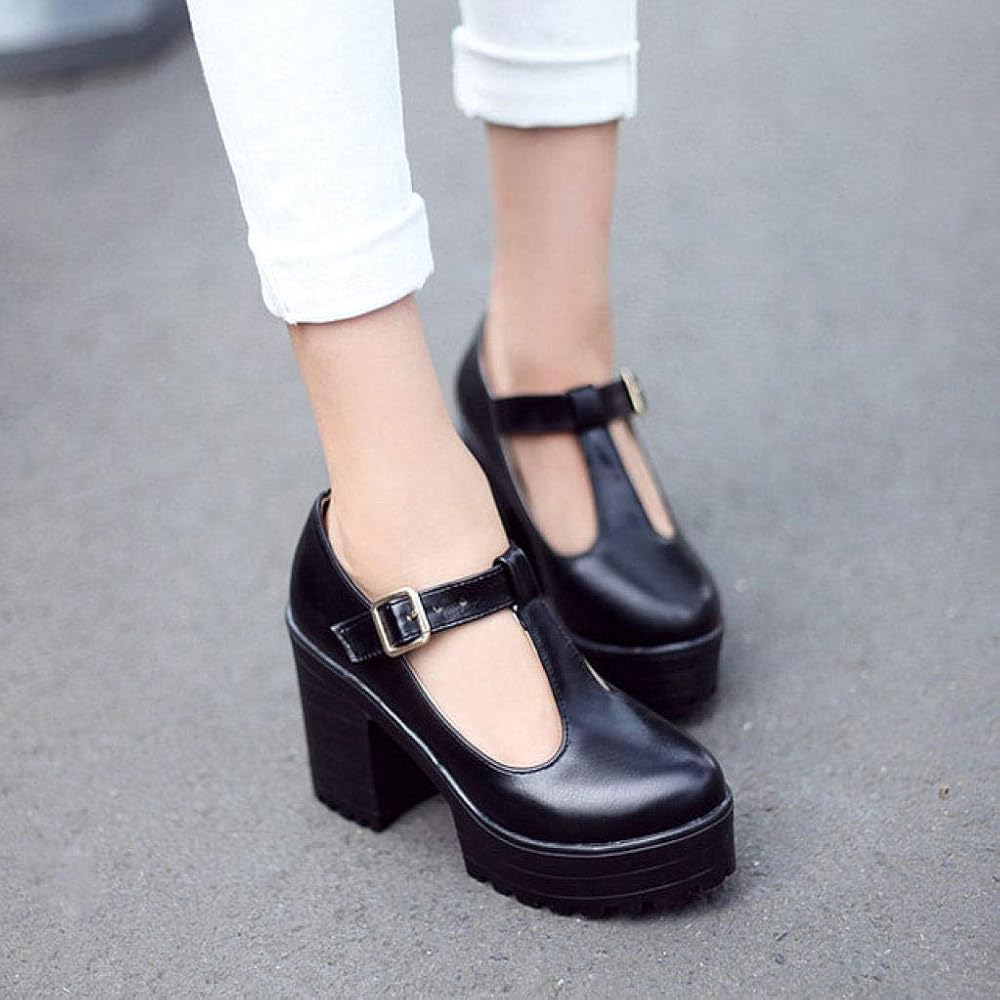 Platform t strap mary janes Clearance