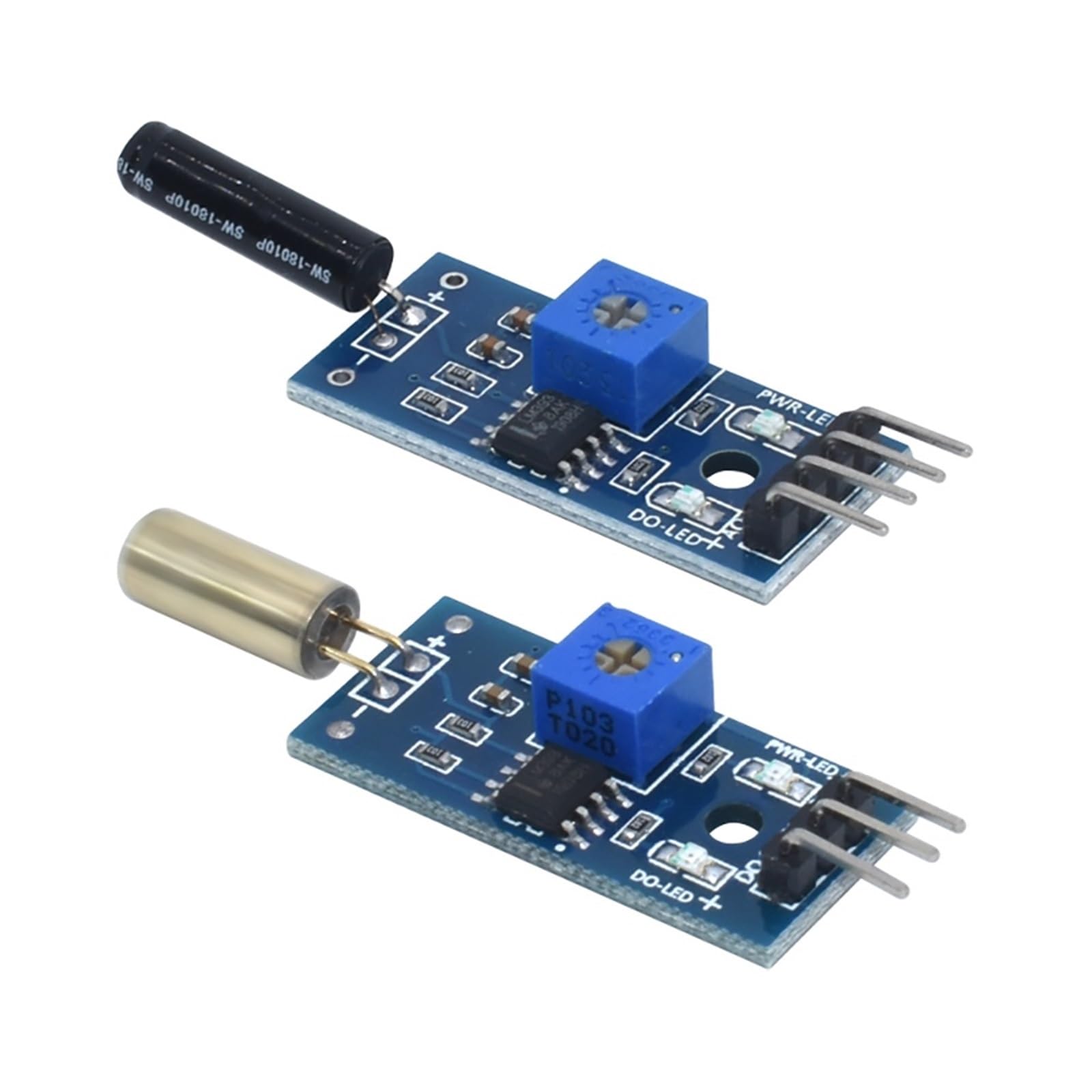 Module capteur de vibration et inclinaison switch tilt 2 voies pour platine de prototypage