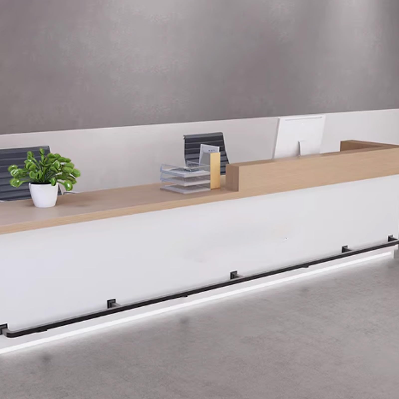Barre de repose-pieds de bar avec matériel de fixation, support de barre de rechange noir pour bar - 1,8 m (5,9 pi), facile à installer, durable, idéale pour les bars et restaurants à domici