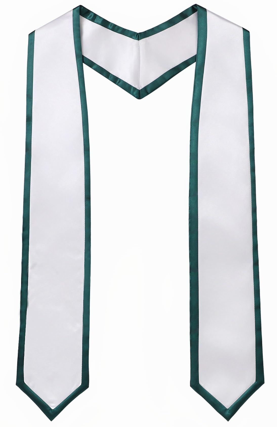 Deluxe Unisex Adult Plain Graduation Honor Stole Sash with Trim 72"Long-image-38
