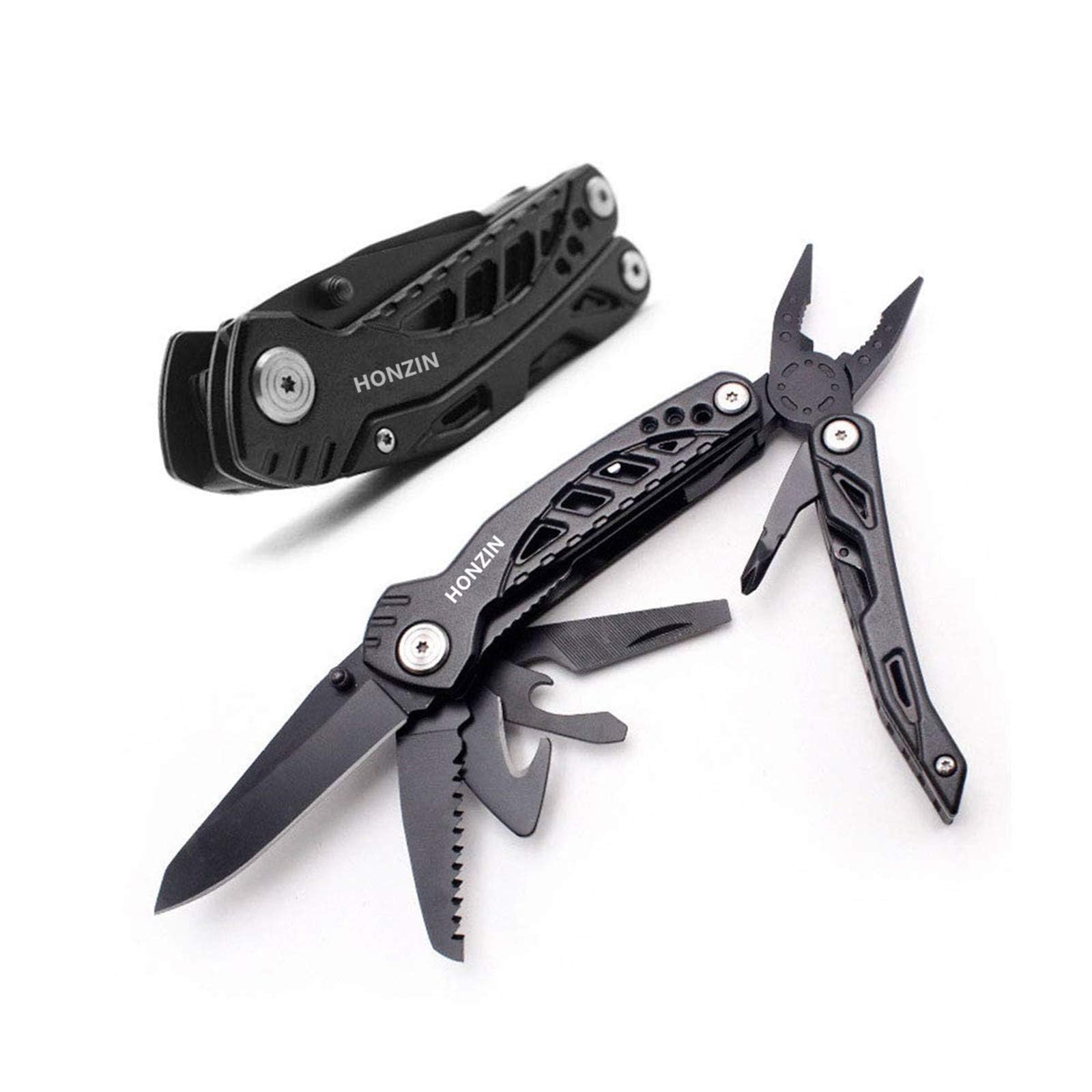 HONZIN Coltello Multiuso,Utensile Acciaio 13 in1 Inossidabile, Adatto per Il Campeggio, Escursioni e all'aperto