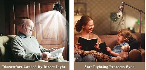 Miniatura 3 de Bombilla Edison media cromada, bombillas Edison incandescentes de 60 W, regulables G80/G25 en forma de globo, luz reflejada media dorada de 2000 K,