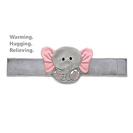 Baby Colic, Gas and Upset Stomach Relief, Baby Heated Tummy Wrap for Newborns - Belly Hugger - Infant Swaddling Belly Belt, Heating Pad with Soothing Warmth for Fussy Infants (Elephant)