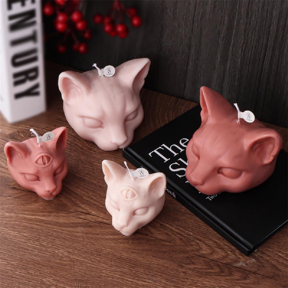 Amazon.co.jp: 三つ目の猫キャンドル型、第三の目シリコンモールド