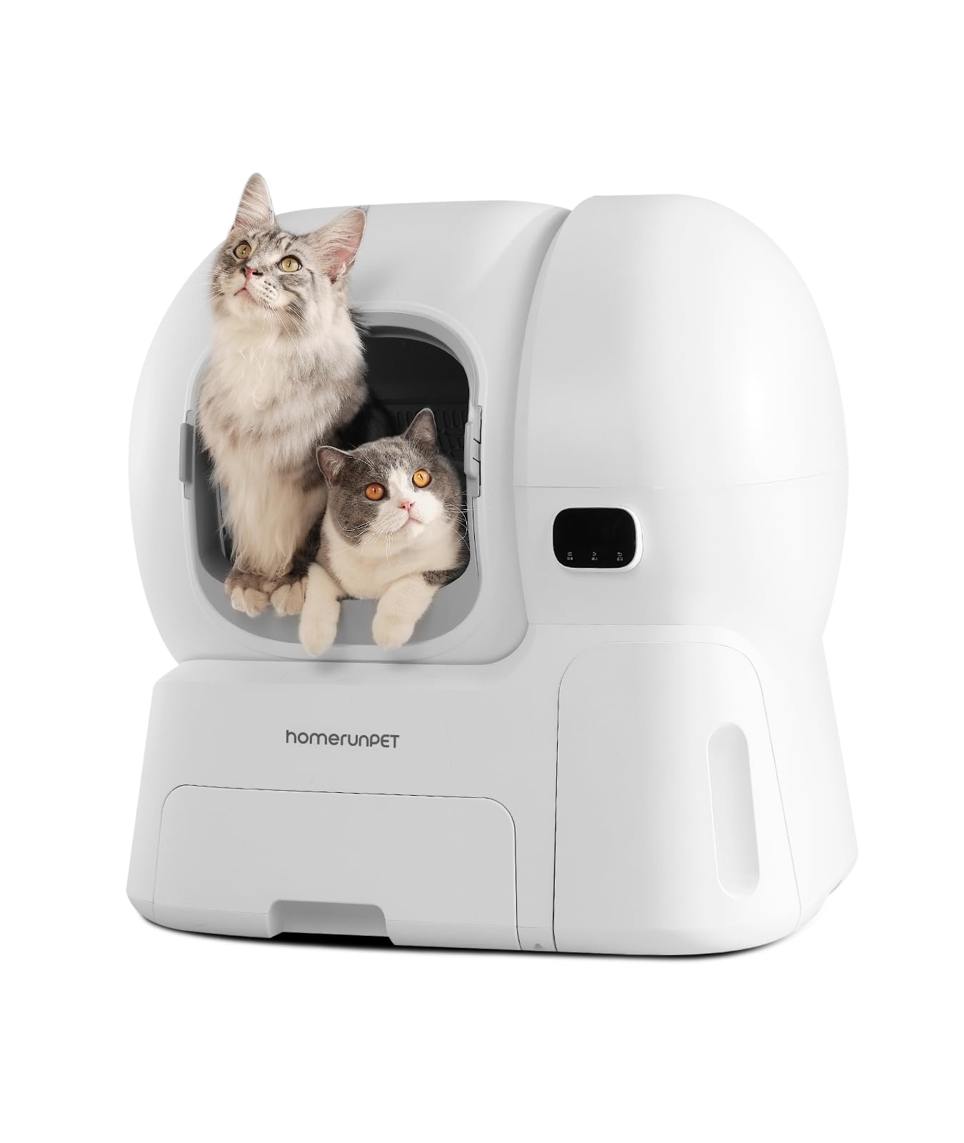 Amazon | Homerunpet 自動猫トイレ 大型【大型猫まで対応 自動猫砂補充