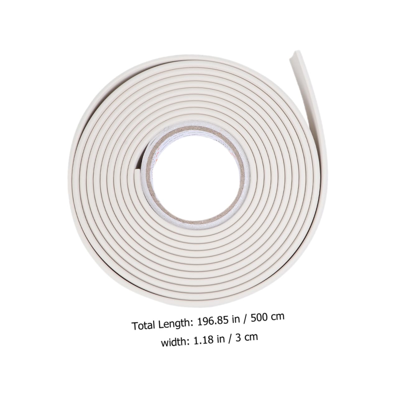 HOMOCONO Elegant Peel and Stick Caulk Tape 2pcs PVC Caulk Strip Self-Adhesive Wall Seam Tape Easy to Apply for Decorative Trim