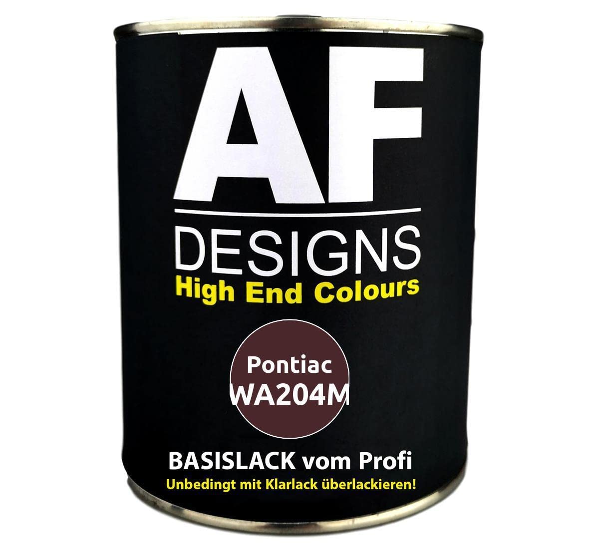 Alex Flittner Designs Peinture pour voiture Pontiac WA204M Bordeaux Rouge métallisé Prêt à pulvériser 1 l