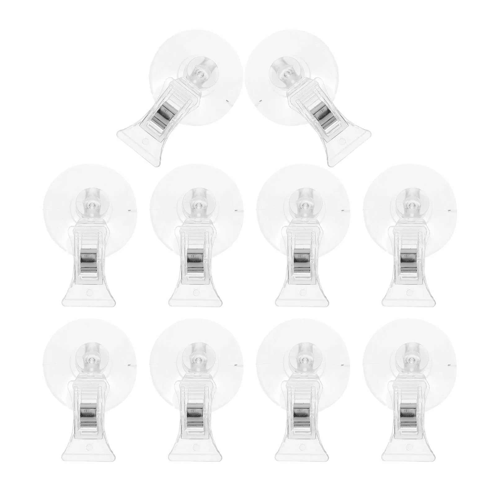 Vaeltor One Color 30Pcs Suction Cup Label Clips Plastic Sign Holders For Price Tags Cards Display Clips Multi-Function Advertising Sign Holders