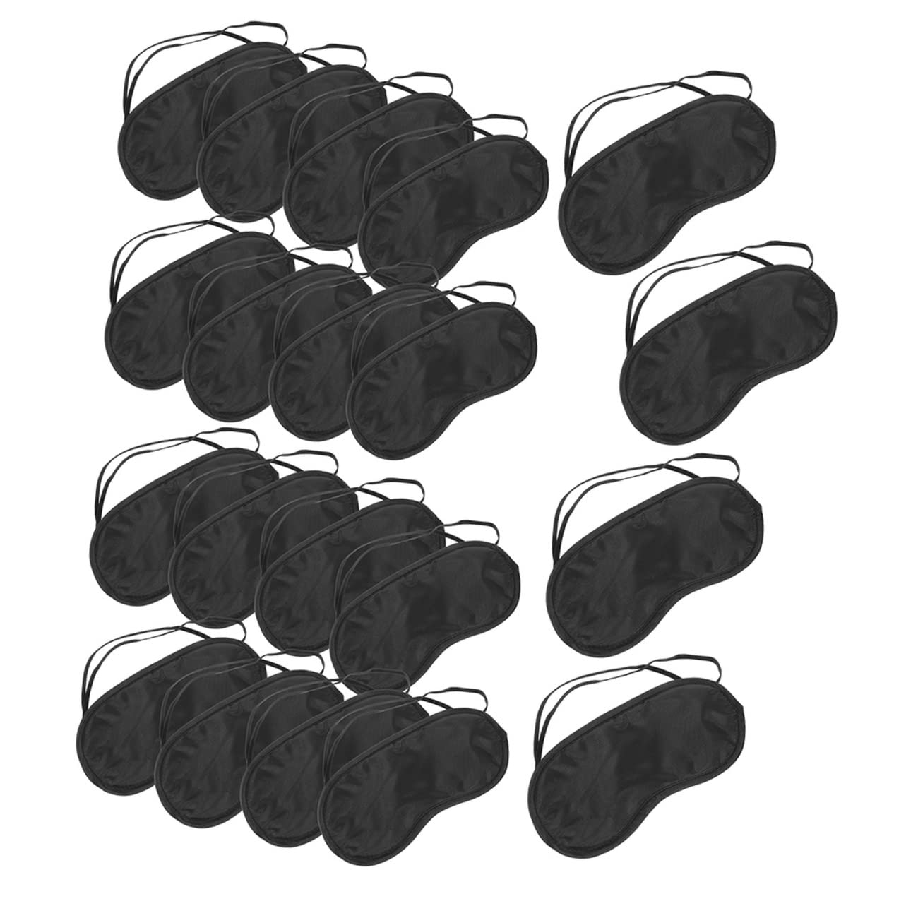 100 piezas máscara de ojos anti-luz máscara de ojos para dormir sombra de ojos dormida máscaras de seda para dormir gafas 3d poliéster