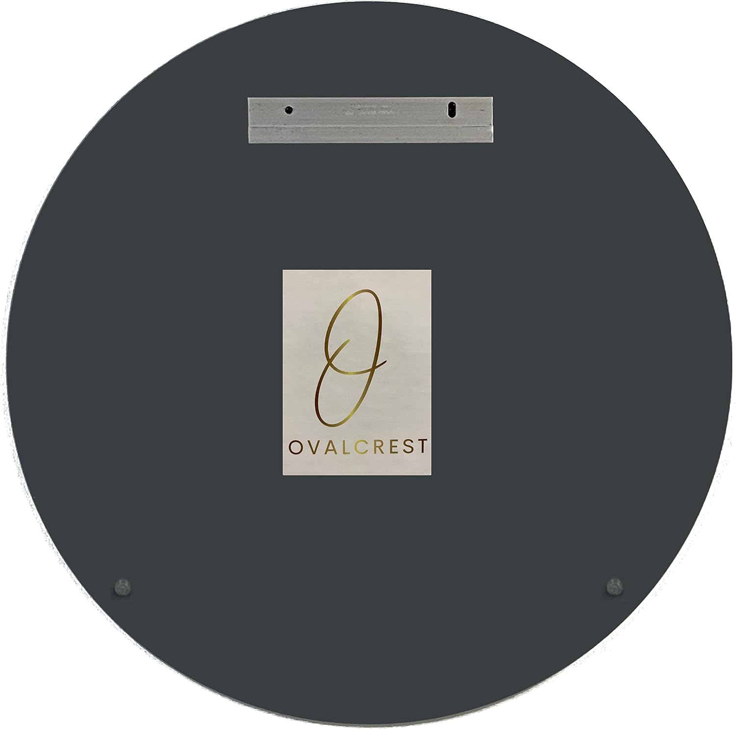 OVALCREST - Clare 24" x 24" Round Frameless Beveled Bathroom Mirror | Premium Distortion-Free Glass, Sleek Modern Design – Wall Mirrors for Bathrooms, Bedrooms & Entryways – Easy Installation