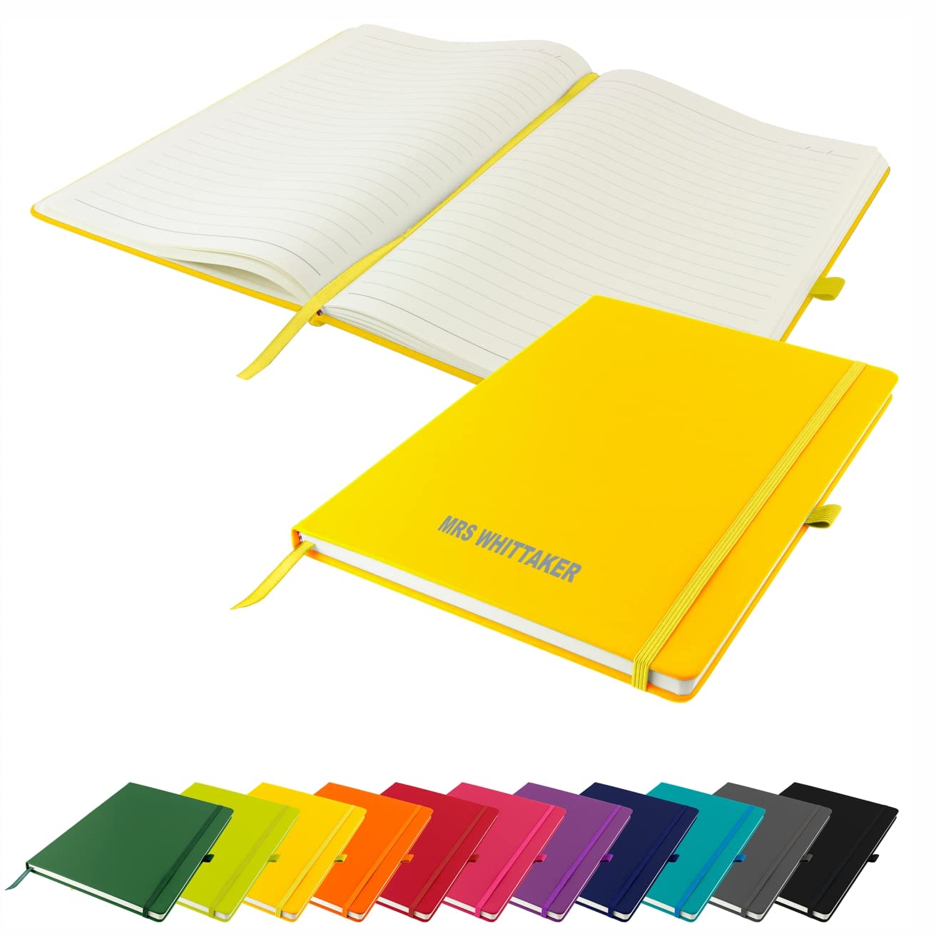 That's My Pencil Personalised A4 Notebooks/Note Pad- Printed with Name (Yellow)