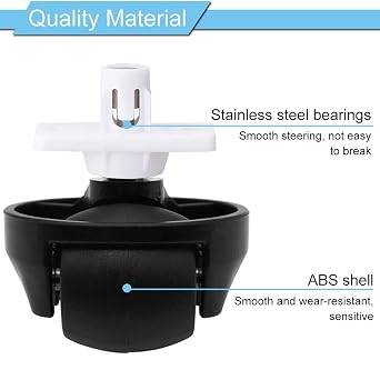 Front Caster Replacement Parts for Roborock S4 S6 S6 Pure S5 MAX S6 Maxv S7 S7+ S7 Maxv Ultra S70 S75 Q5 Q7 Max Series Robot Cleaners Universal Low Noise Front Wheel Accessories Kit
