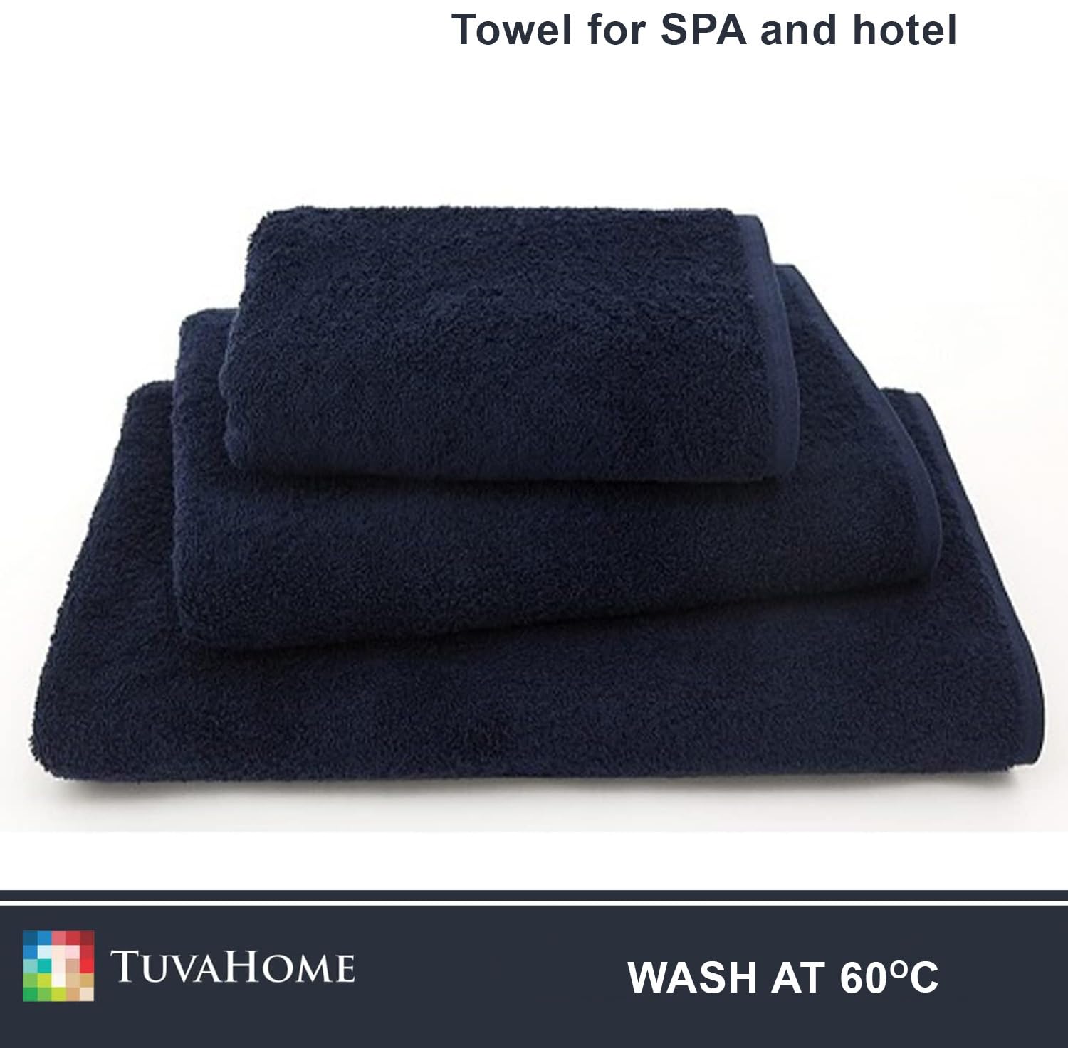 Lot 3 Serviettes SPA Coton 100x200 Cm 450 G/m² Écru – Massage Plage Piscine Hôtel – Très Absorbantes Durables
