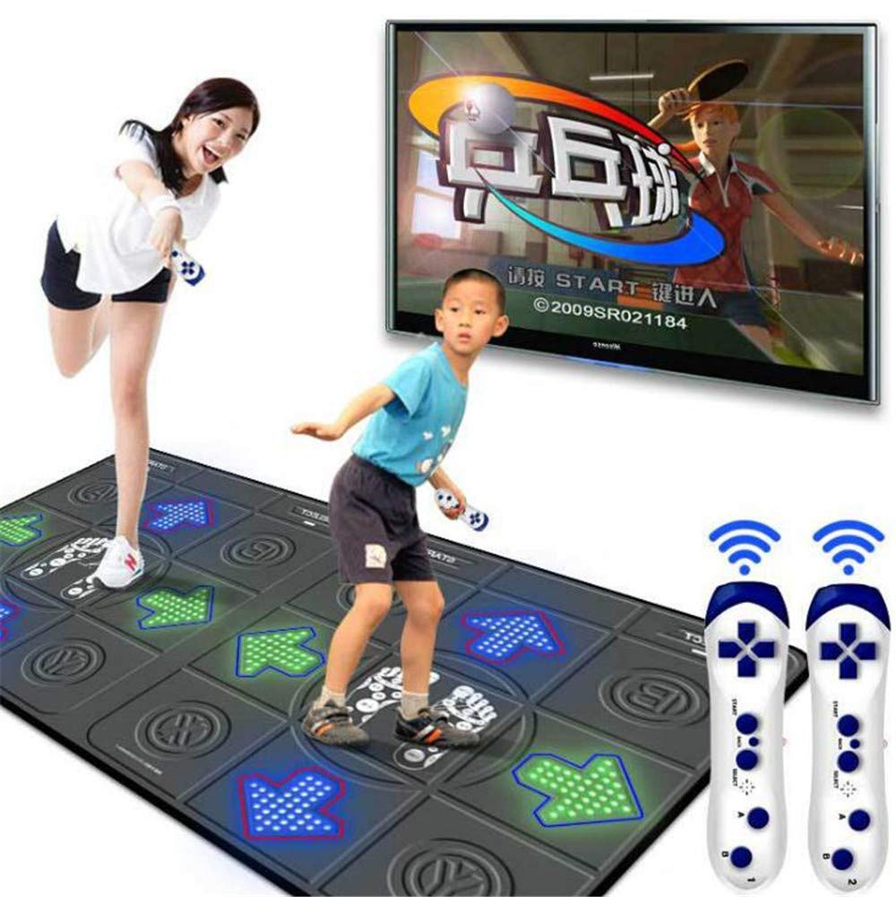 Bezprzewodowy pad do gier, konsola do gier somatosensorycznych 3D Double Yoga, telewizor i komputer Somatosensoryczny pad do tańca podwójnego zastosowania ()