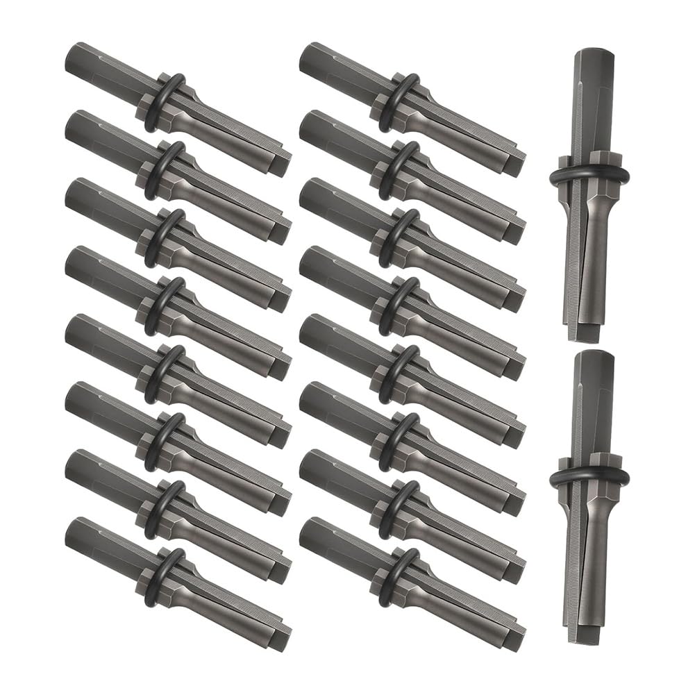 Littimoon Stone Splitter Tools - 5/8" Wedge and Feathers Shims Set for, Concrete, Marble