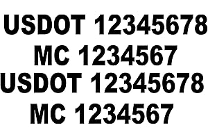 Custom USDOT & MC Decals with Your Logo (2" x 20")