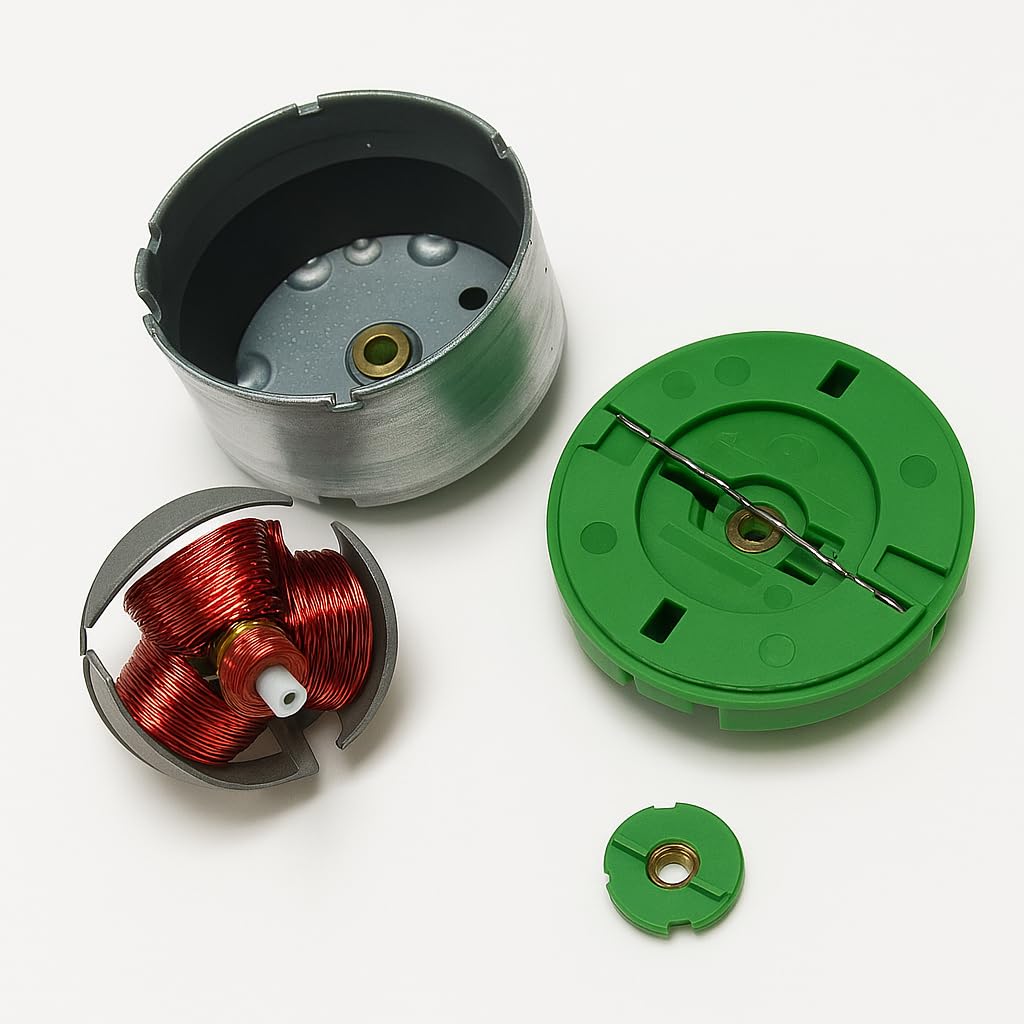2 x Mini Motore DC 6V-12V 3000RPM, Cilindrico, con Bobina di Rame e Base di Montaggio, per Progetti Elettronici