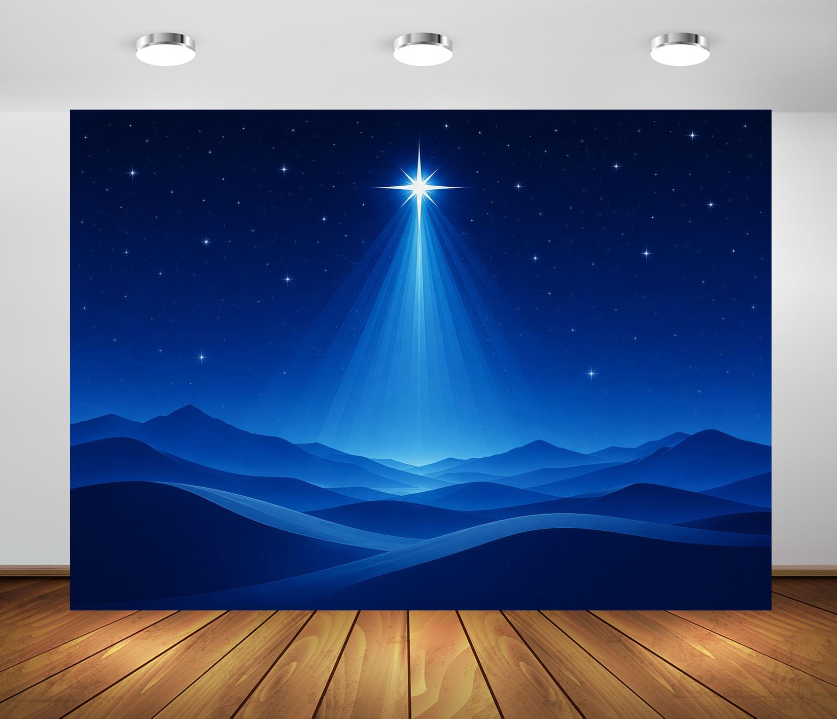 12x8FT (3.6x2.5m) Stella Nel Cielo Del Deserto Sfondo Fotografico