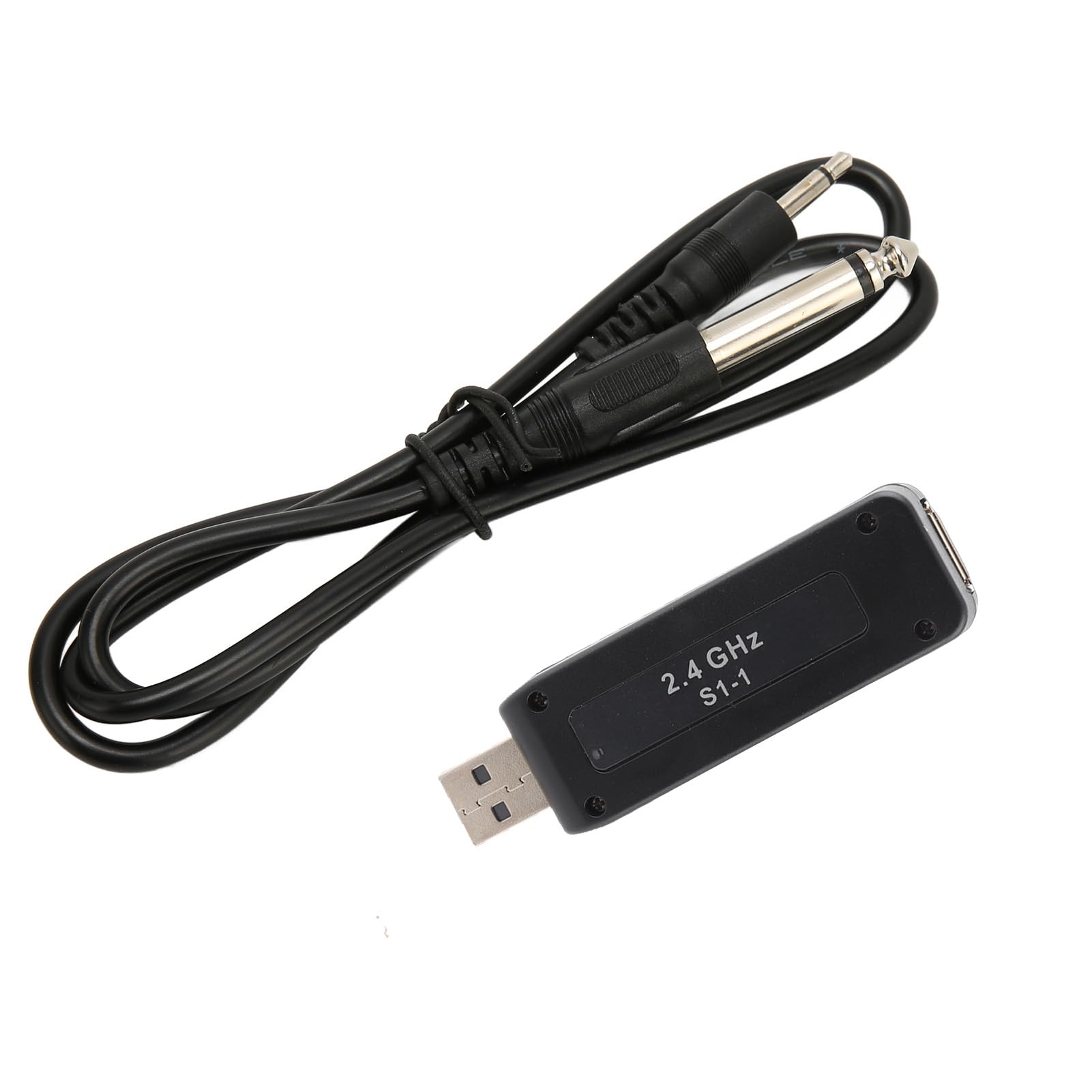 Uniwersalny Mikrofon UHF z Odbiornikiem USB, Profesjonalny Bezprzewodowy Mikrofon Dynamiczny UHF Ręczny System Mikrofonowy, Bezprzewodowy Mikrofon USB do Domowego Spotkania Karaoke Party Church DJ Wed