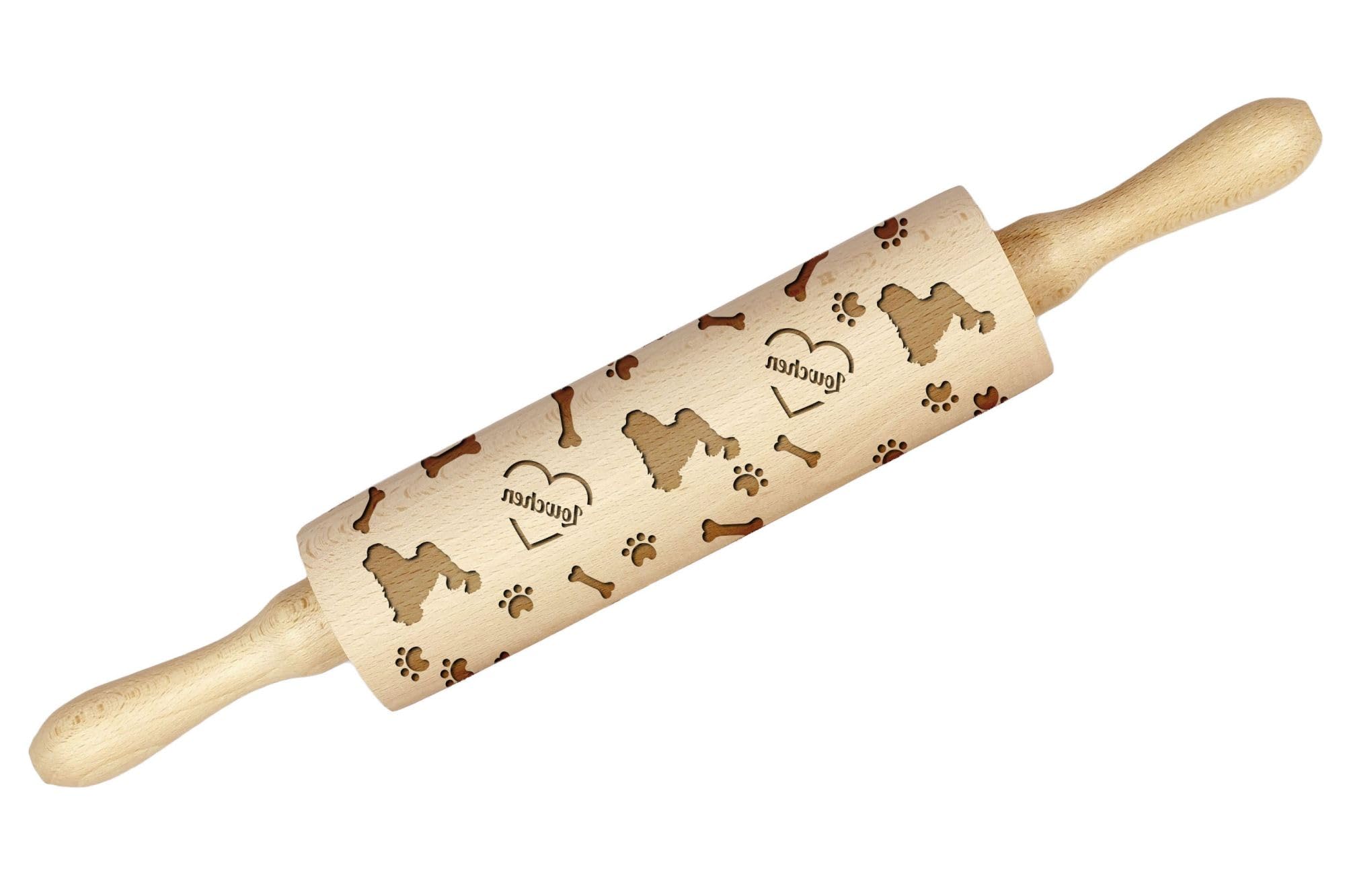 Art-Dog Lion - Rolling pin with Dog, Decorating Cookies with a Rolling pin in Patterns, Gift for The Ceramicist of The Brand Art-Dog