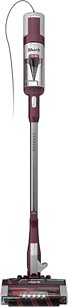 Shark HZ3000 Stratos Ultralight Corded Stick Vacuum with DuoClean PowerFins HairPro, Self-Cleaning Brushroll, & Odor Neutralizer Technology, Red Plum (Renewed)