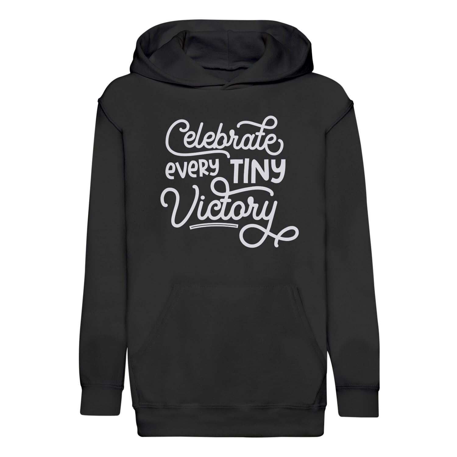 Sweat à capuche enfant typographie message motivation pour le succès