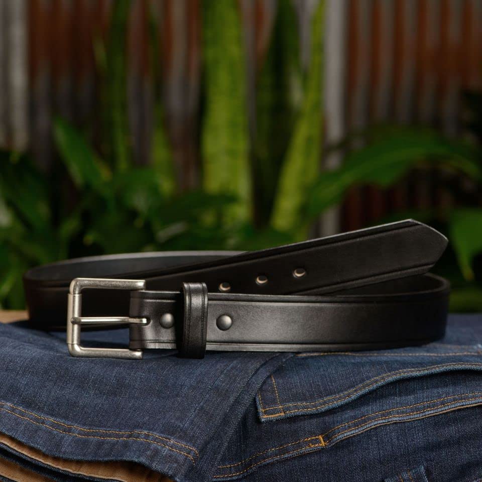 Bullhide Belts Mens Leather Belt for Work Casual, Dress, 1.50" Wide2