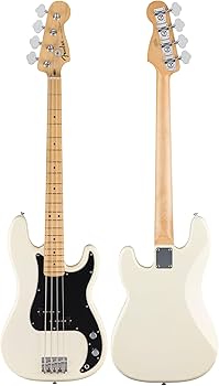 Amazon.com: Fender Standard Precision Bass - Olympic White Bundle