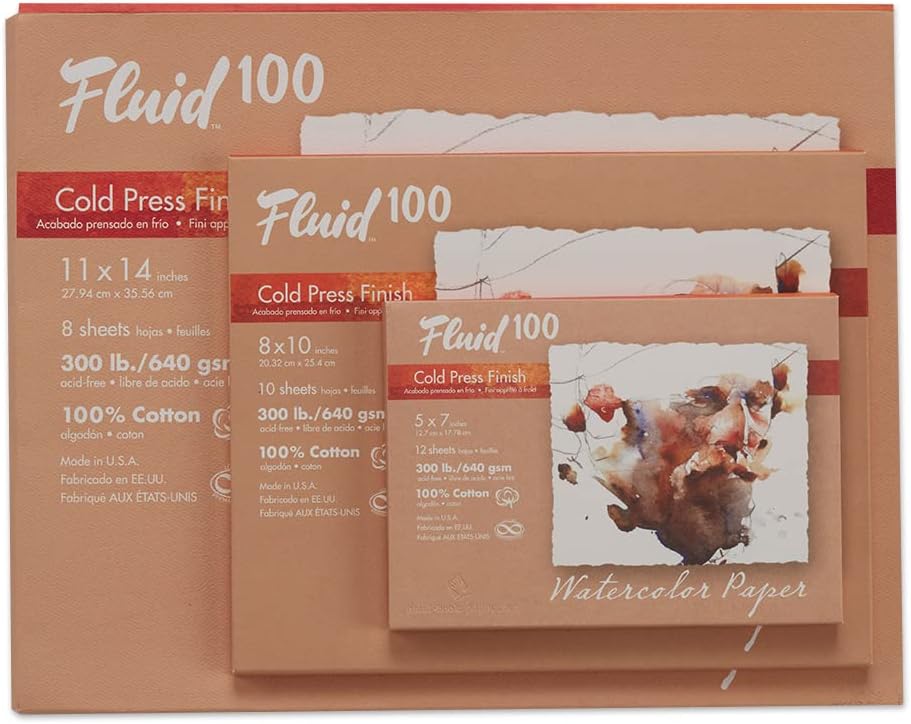 Handbook Paper Fluid 100 Watercolor Cp 300Lb Pochette 5X7