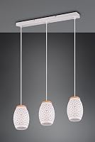 Lampă suspendată RL Live Your Light Bidar R31573031 – metal alb mat, lemn natural, cu dulie E27 6