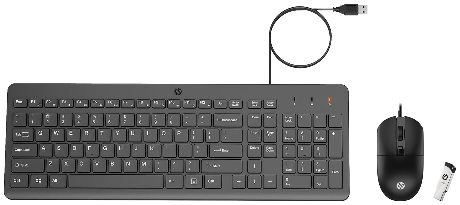 Amazon.in Buy HP 150 Wired Keyboard, 3 Years Warranty v236w USB 2.0