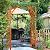 Yaheetech Horticulture Garden Arches 7FT Wood Backdrop Stand Wooden Garden Trellis Arbor Climbing Arbor Arch for Ceremony Planting Garden Patio Greenhouse Decoration Decor