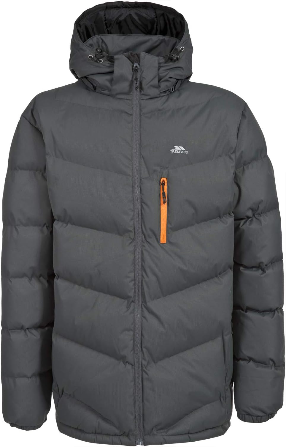 Men's Padded Jacket Blustery - Casual Winter Casual Jaket, Drawcord Hem, Adjustable Zip-Off Hood, Elasticated Cuffs, Low Profile Zips, Waterproof, Windproof