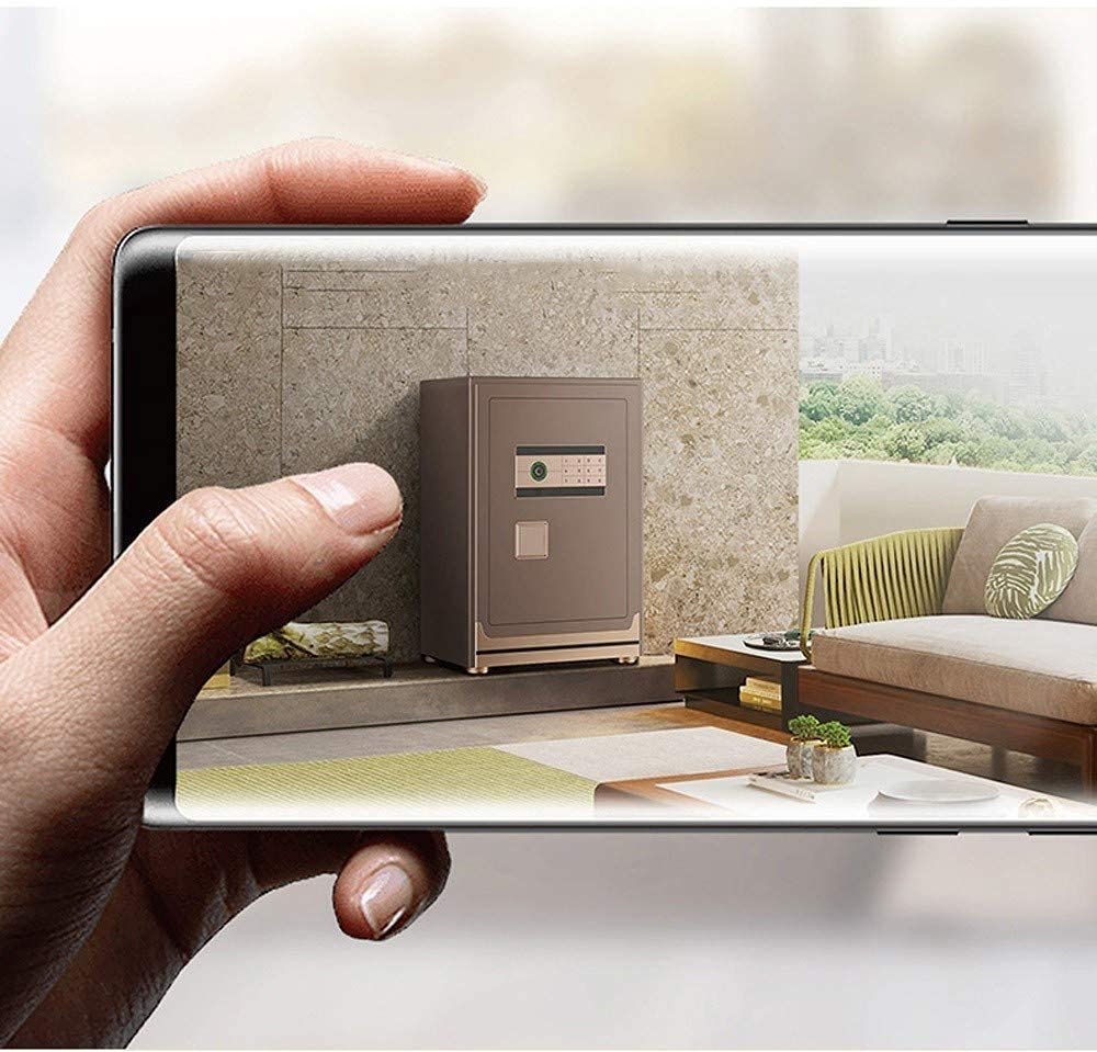 Cassetta di sicurezza,Cassette di sicurezza Smart Wifi Cassetta di sicurezza per impronte digitali Cassaforte domestica Can Nascondiglio segreto Gioielli Allarme personale Cassaforte per ufficio Ser