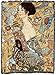 Pure Country Weavers Lady with Fan Blanket by Gustav Klimt - Fine Art Gift Tapestry Throw Woven from Cotton - Made in The USA (72x54)