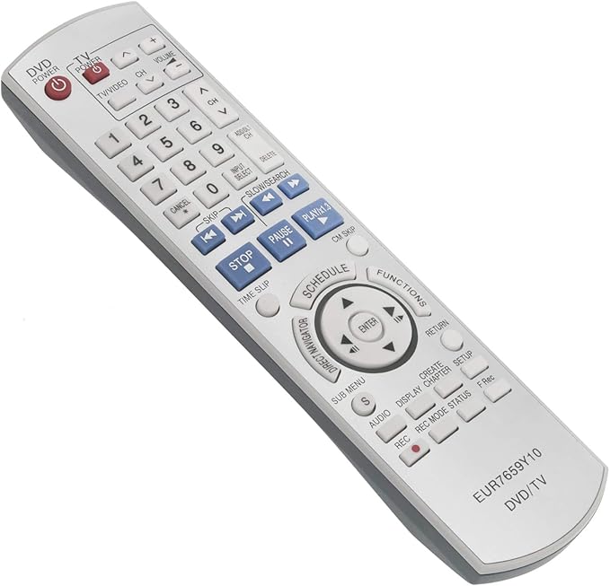 EUR7659Y10 Replace Remote Control fit for Panasonic VCR DVD
