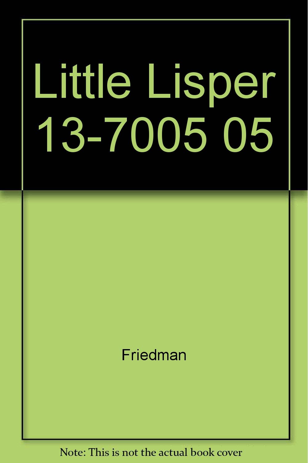 Buy Little Lisper 13-7005 05 — BookShops.in