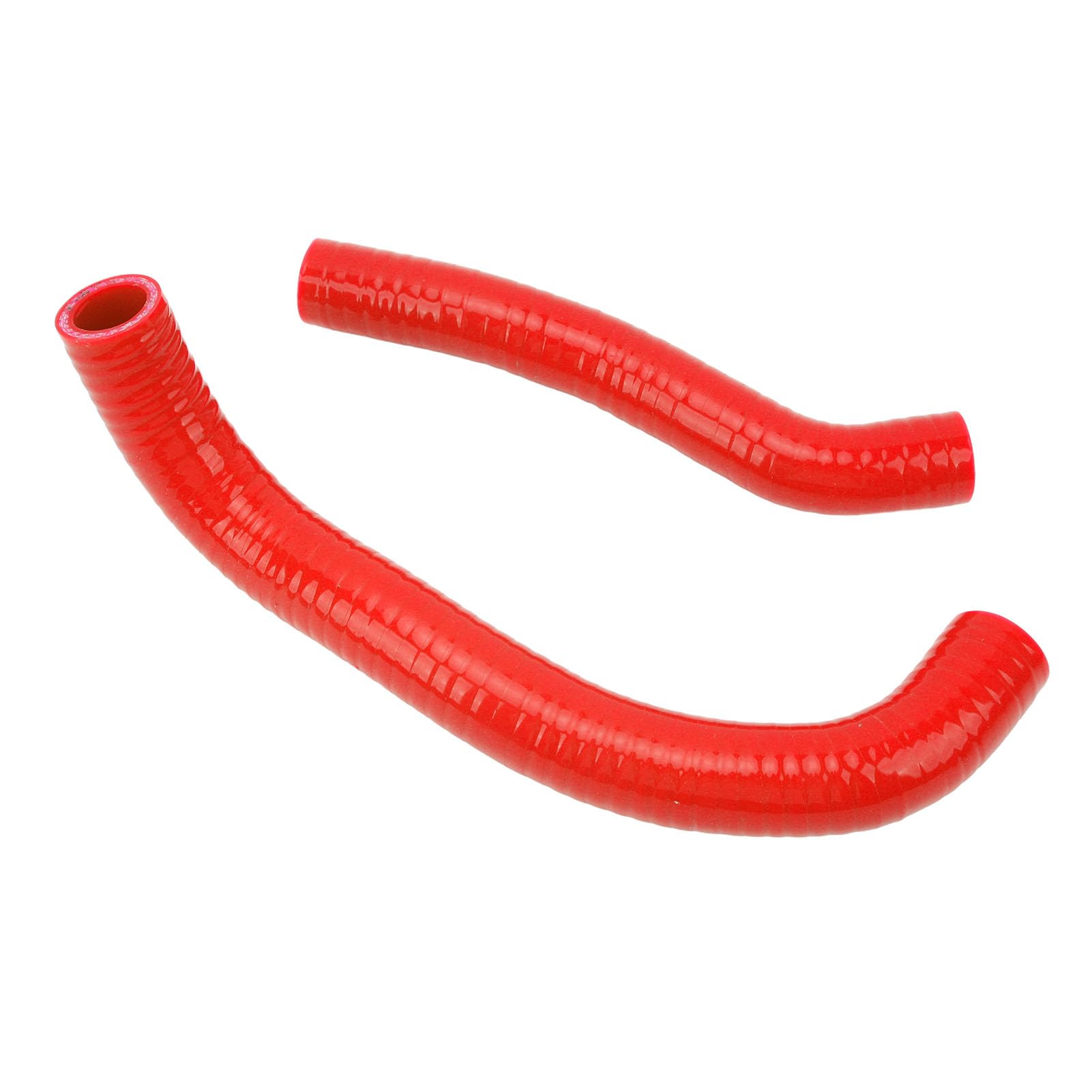 Kit Tubo Flessibile del Liquido di Raffreddamento per Radiatore in Silicone 2 Pezzi Sigillato a Prova di Perdite di Ricambio per DVX‑400 Dal 2007 Al 2008 (Rosso),parti del motore