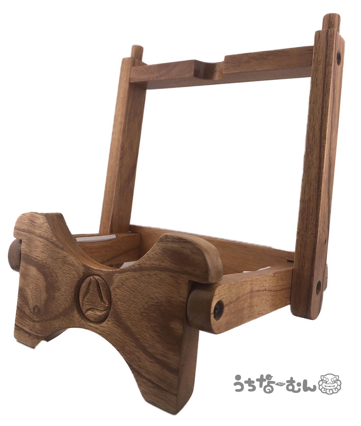 chabiページ ♪沖縄三線スタンド　ダークウォルナット色　５丁掛け♪ chabiページ ♪沖縄三線スタンド ダークウォルナット色 5丁掛け