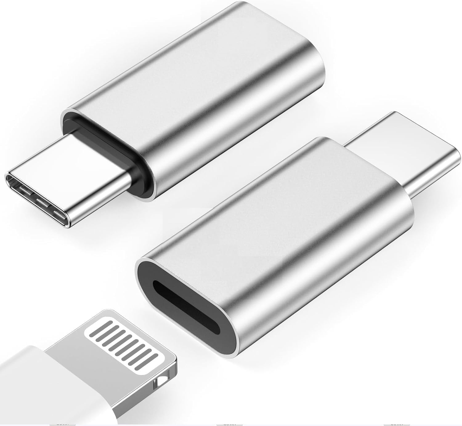 Lightning to USB-C Adapter, Lightning Female to Type-C Male Fast Charging Converter, Compatible with iPhone 17/17 Pro/17 Pro Max, 16/15 Series & iPad Pro/Air/Mini-image-23