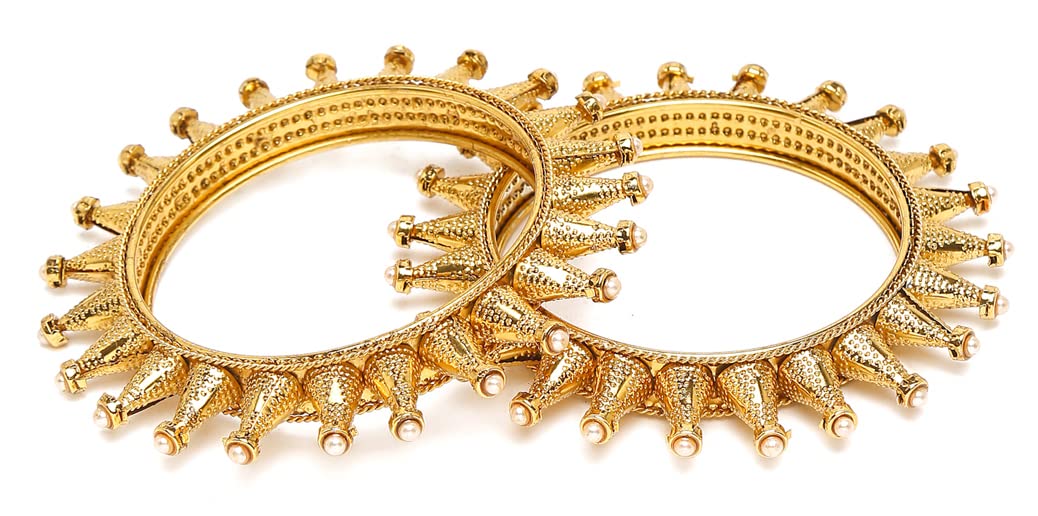 Antique Plated Stylish Traditional Bangles Set