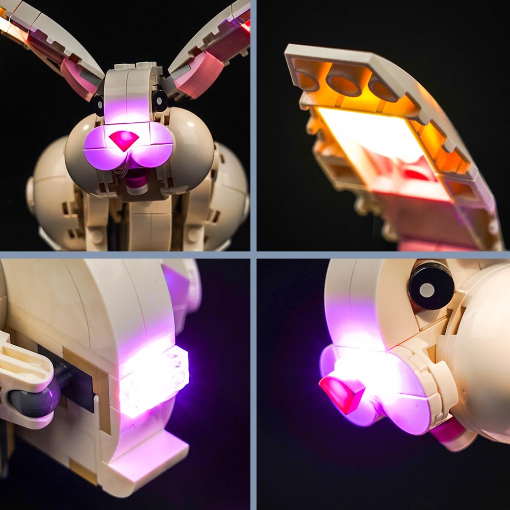 BrickBling Lego 31133 White Rabbit Light Set (No Lego Model), LED Lighting Set Compatible with Lego White Rabbit Creative Toy - Image 2