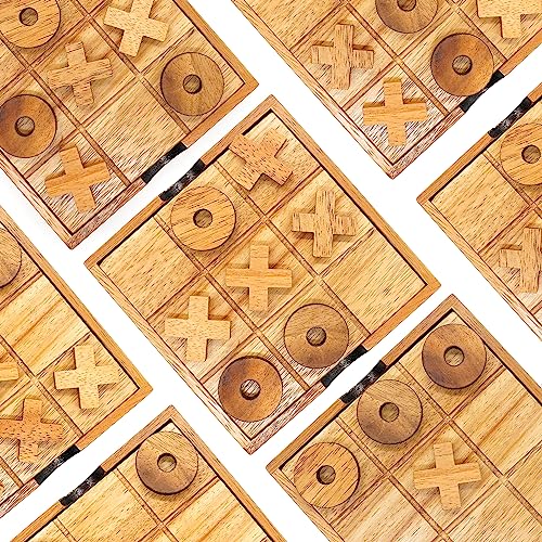 Bsiri GP415 Wooden Tic Tac Toe Game - Brain Teaser Puzzles For Adults And Unique Gifts For Kids, Coffee Table Decor Living Room Decor Modern Wood Decor, Classic Board Games thumb #7