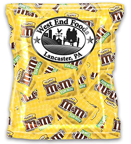 M&Ms Peanuts Milk Chocolate Candy Fun Size Bulk (1 Pound Bag) #TOP25