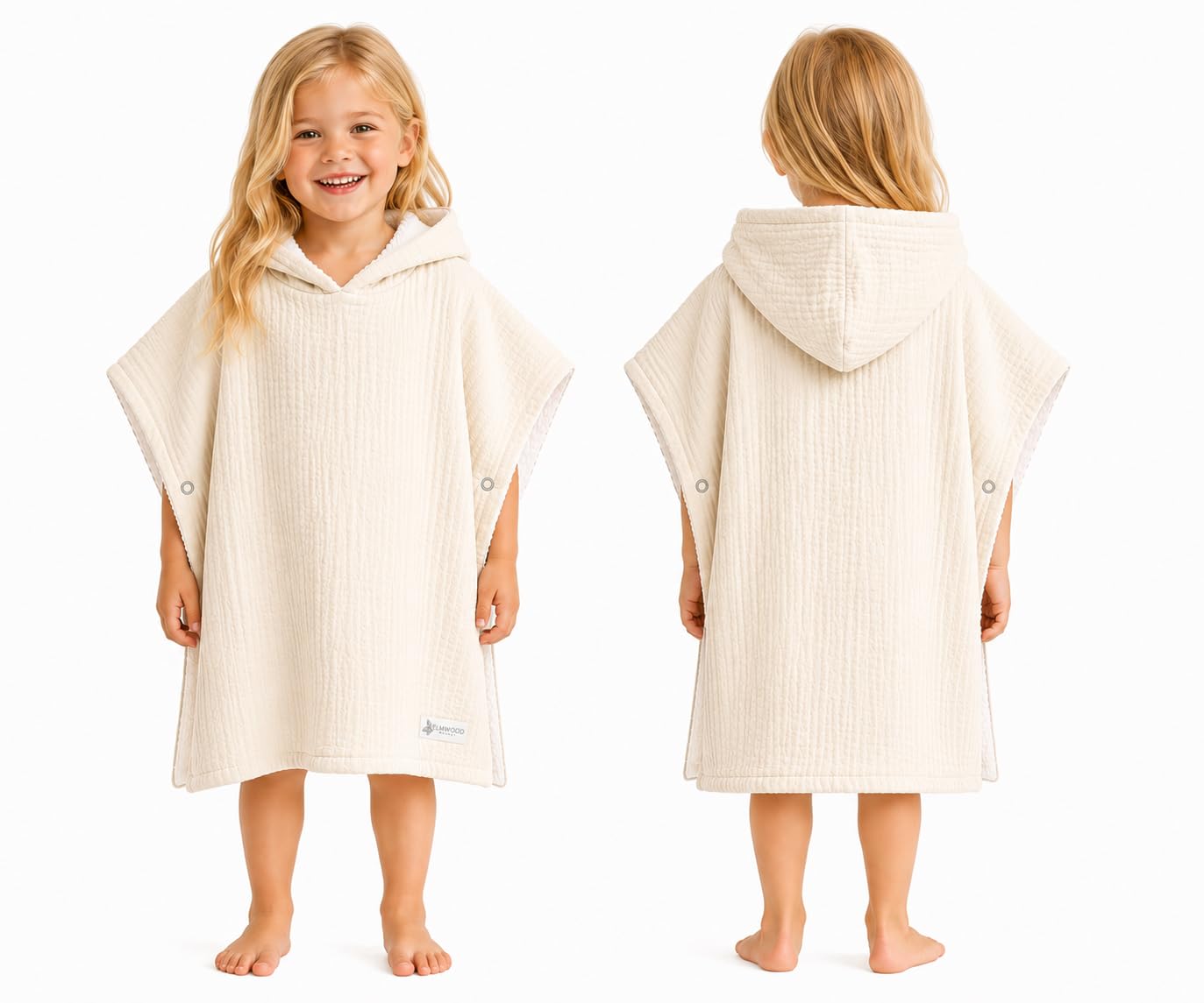 Hooded Poncho Towel for Babies, Kids, and Toddlers - Versatile Swim and Bath Coverup for Beach and Pool Fun