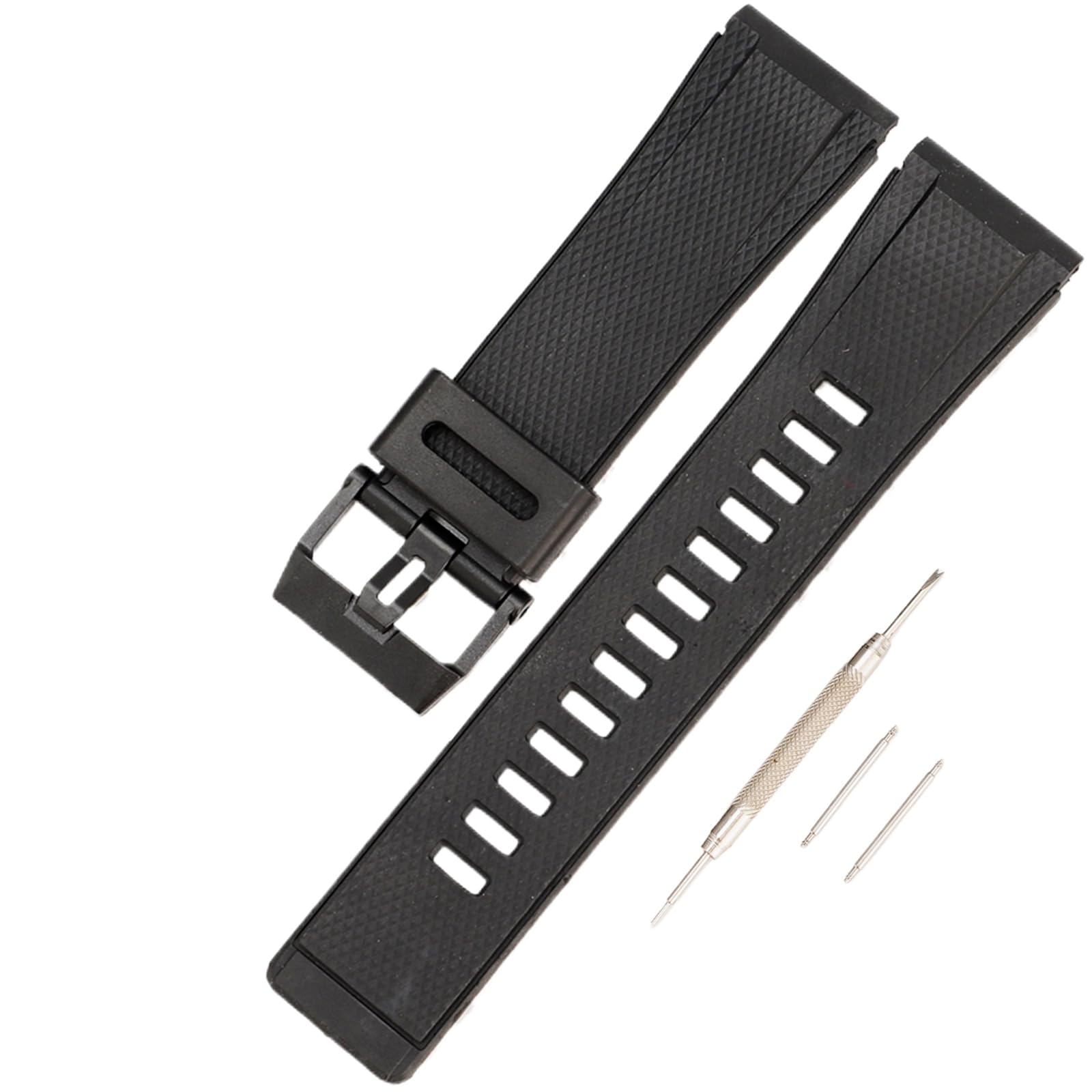 Waterproof Rubber Watch Strap Compatible with Casio Pro Trek GA2000 PRG600 PRW6600 PRG-650Y Men's Sports Watch, Replacement watch bands for men